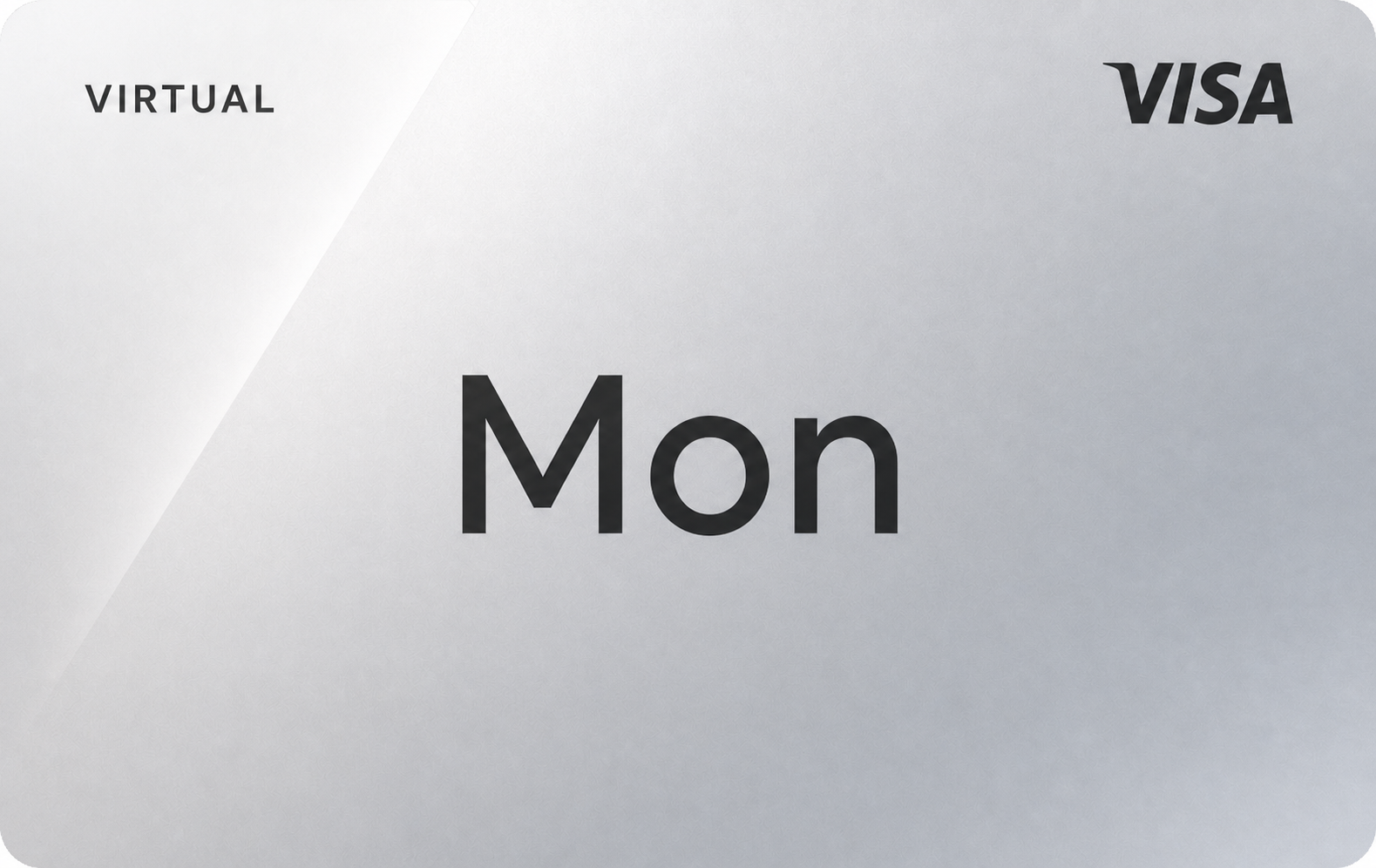 Mon Infinity virtual Visa card